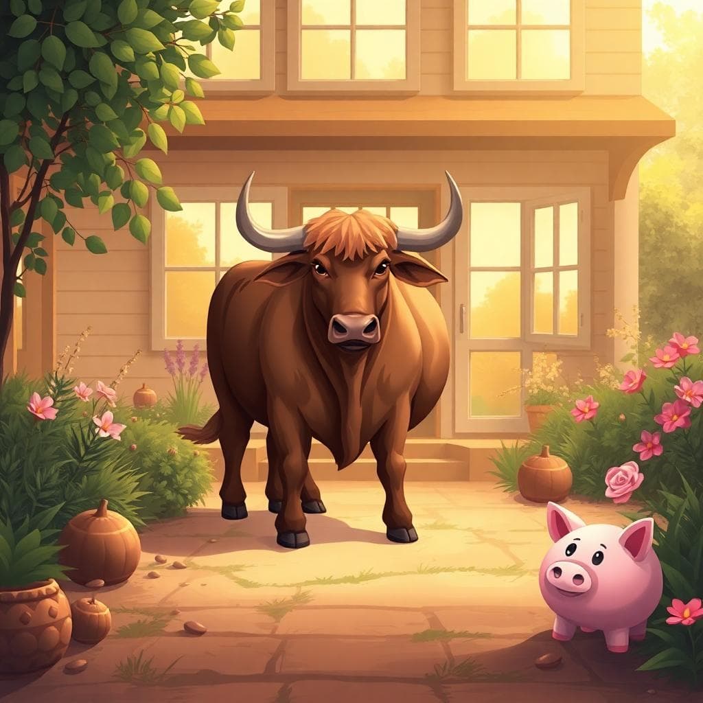 穩定感象徵的金牛月亮居家場景