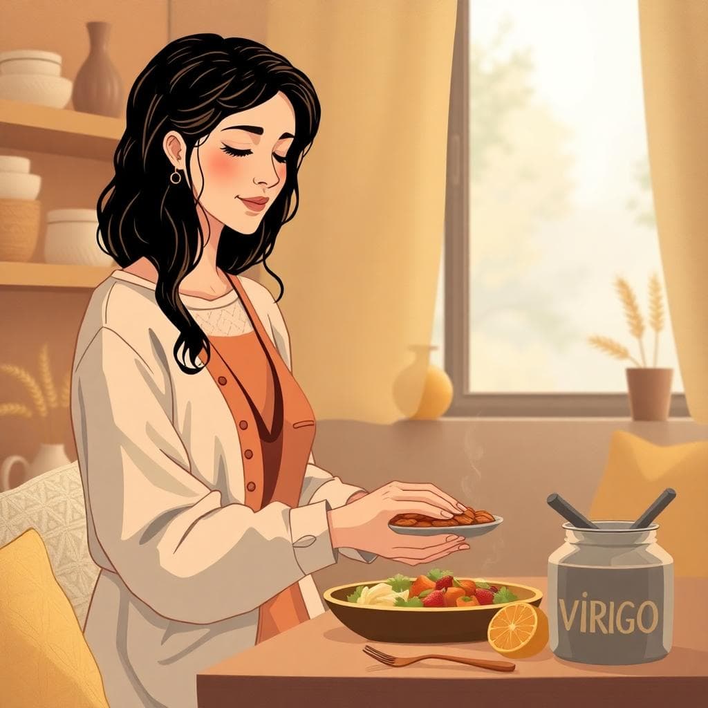 處女座在關係中的可靠支持性圖像