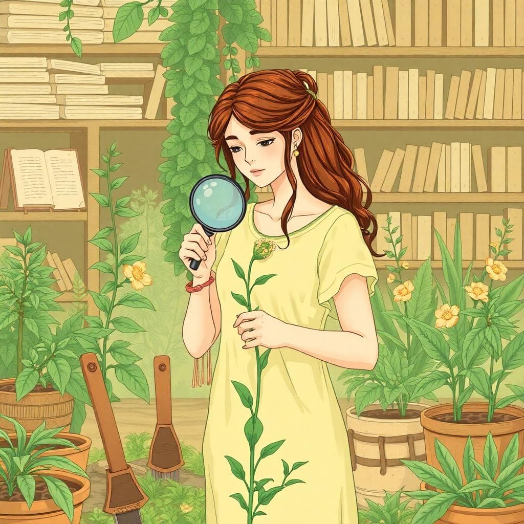 AI 生成圖像：處女座的形象，細心與完美的象徵