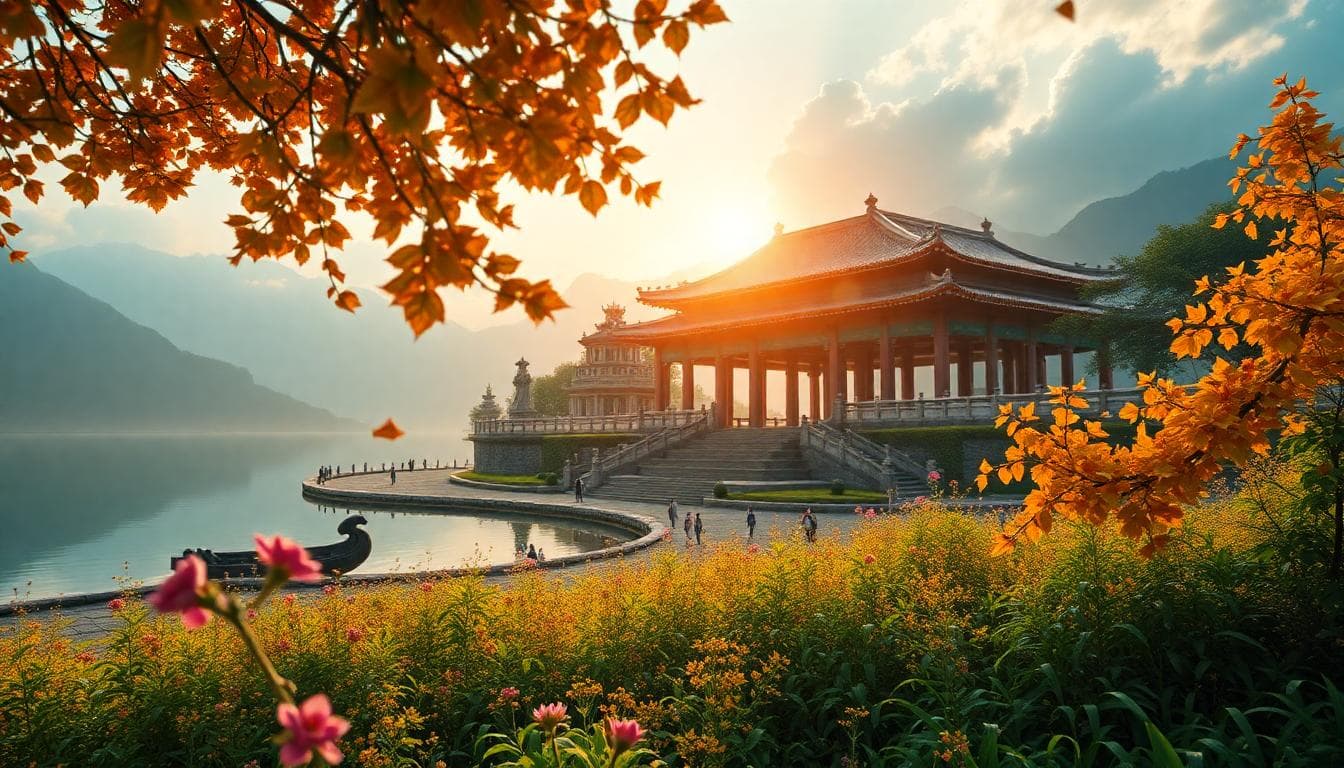 傳統合掌造農舍在白川鄉,黃昏時分的安靜氛圍,寫實風格。Image generated by AI