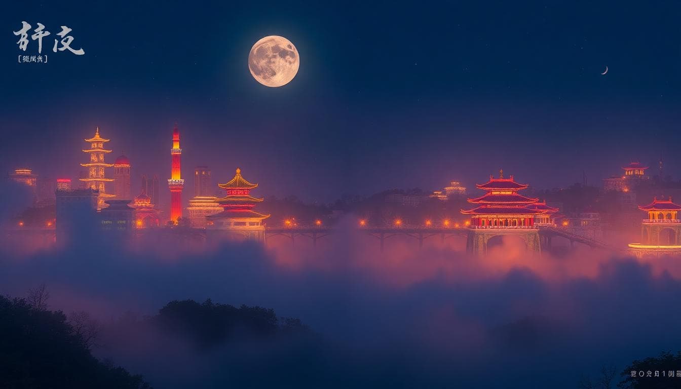 台南國華街下午的熱鬧街景,蝦捲與米粉香味在空氣中漂浮,背後是老城與新潮小店的混搭風格。Image generated by AI