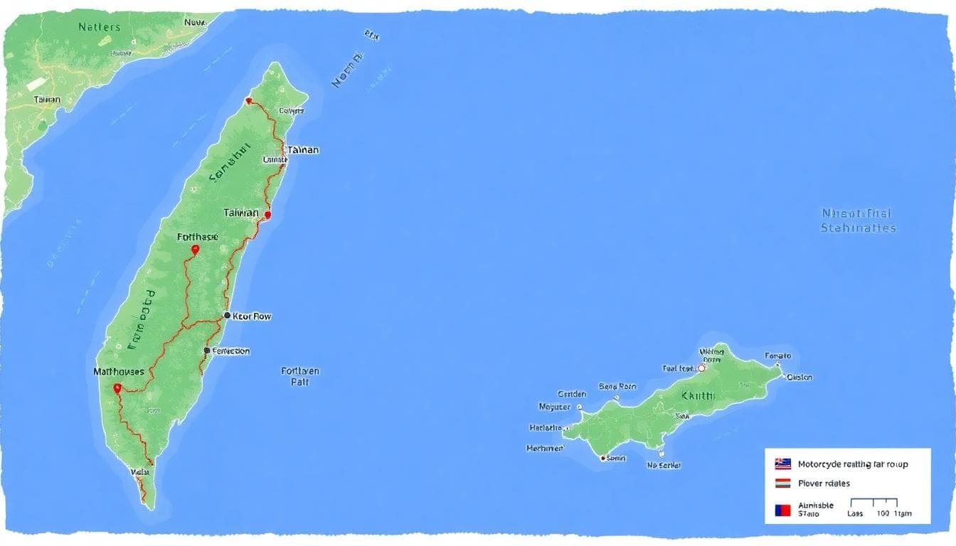 安全與風險管理海岸路線示意