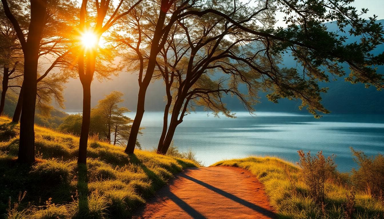 taiwan-serene-dawn-misty-lake-trail