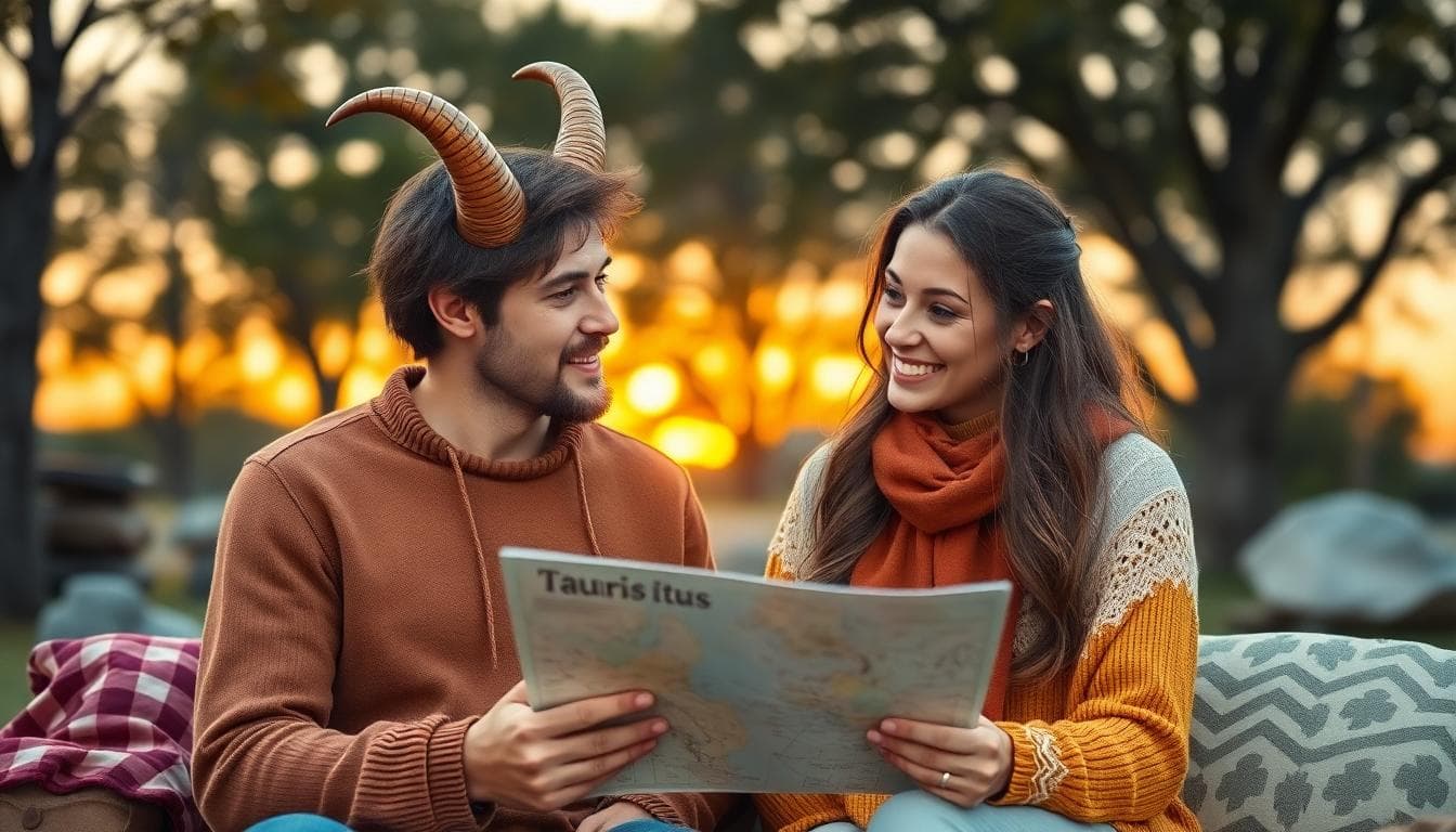 金牛座與射手座的和諧互動場景,穩定與自由在日常中交織