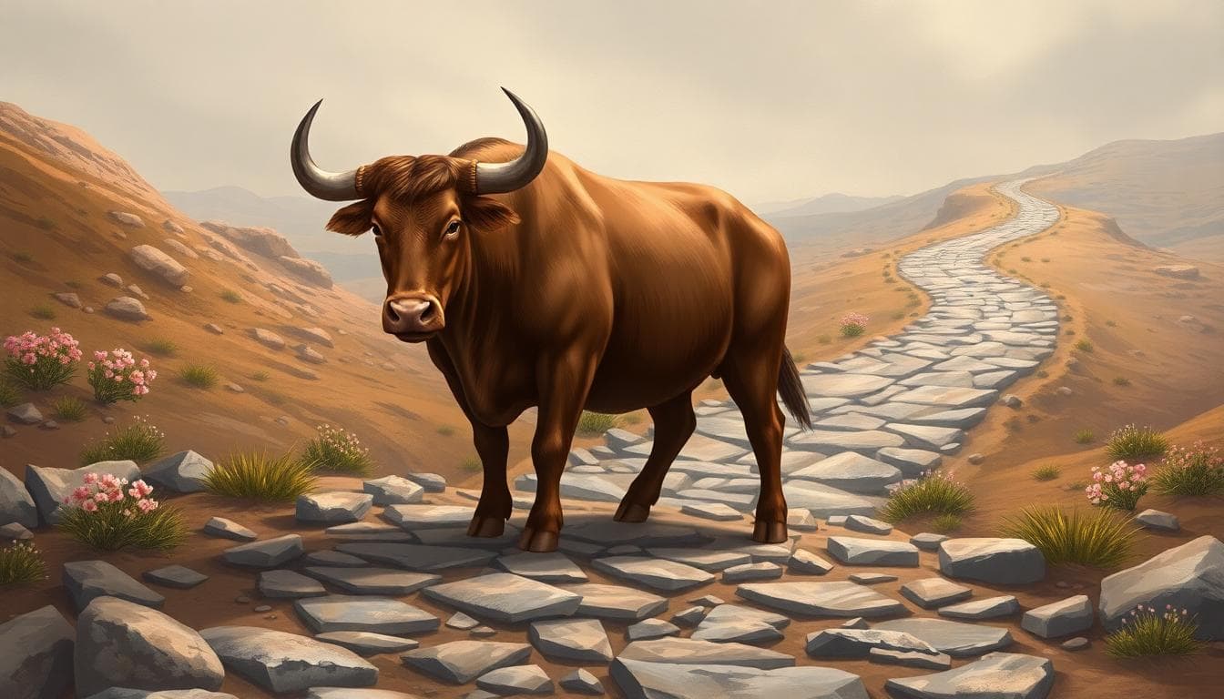 金牛座頑固盲點的象徵性畫面,AI 生成