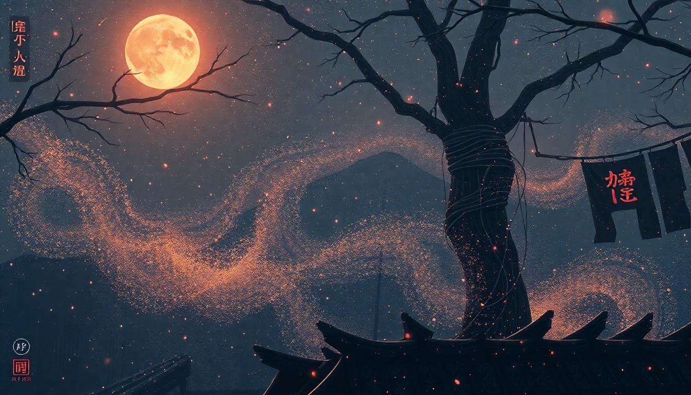 A vibrant illustration of a 30-day calendar planner themed around Aries zodiac sign recovery after breakup