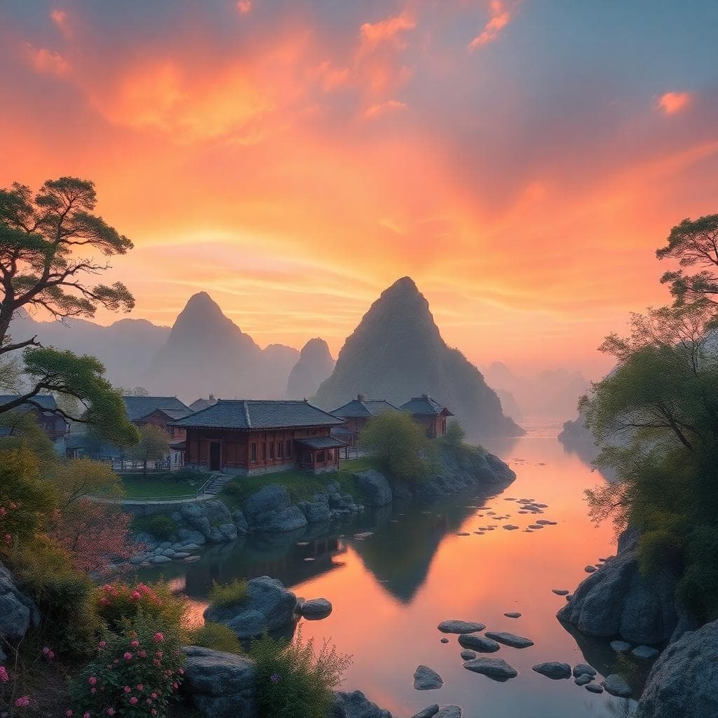 一個充滿活力的年輕人克服山脈障礙，奔跑向前，周圍有火焰元素象徵內在動力，背景是陽光普照的冒險景觀，前景有白羊圖騰，風格為動感寫實，強調勝利與熱情，無文字。