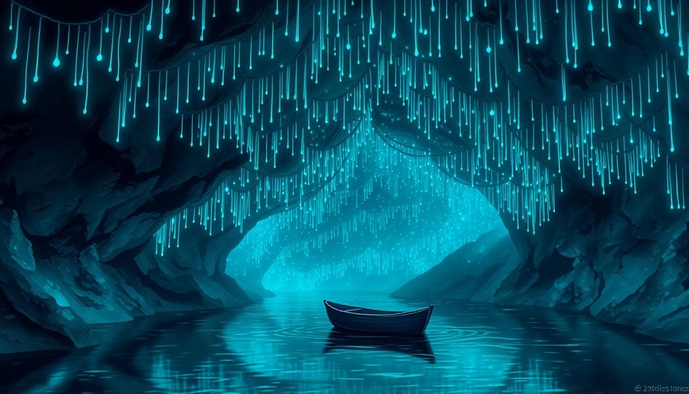 螢火蟲洞夜景與地下河