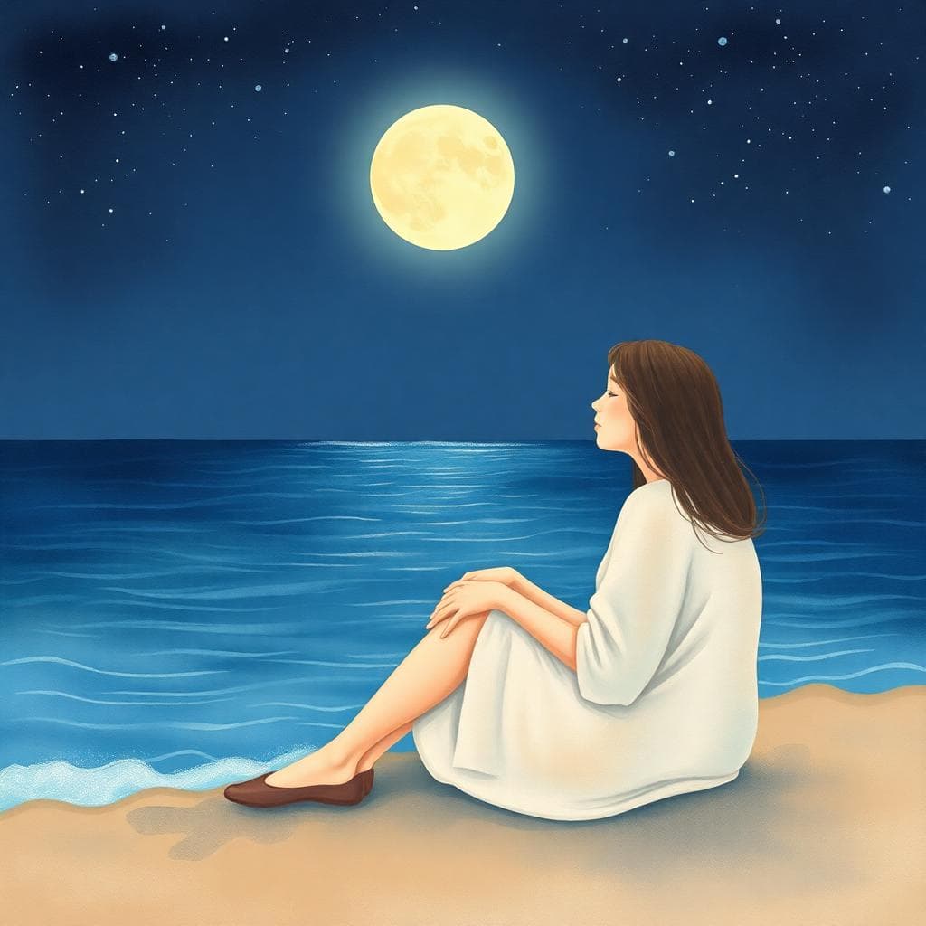 情緒平衡與界線的可視化意象,AI 生成