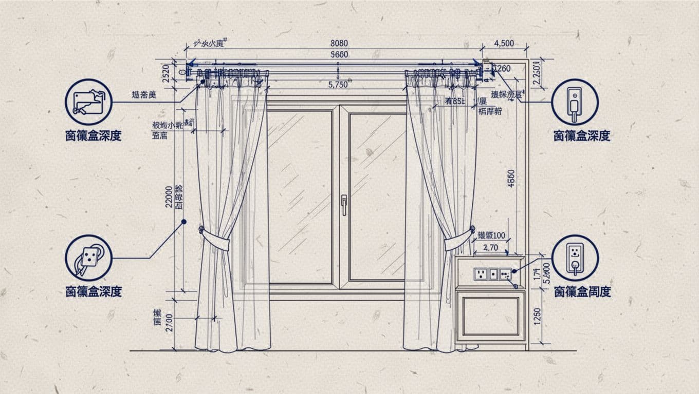 Window Line Annotations 窗簾先訂製再裝潢,還是先裝潢再訂製?預算踩雷全避開 - 居家舒適研究所