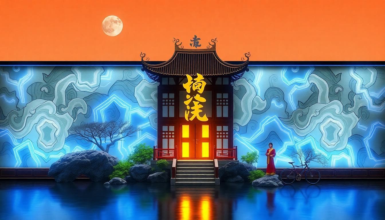 兩位年輕水瓶座象徵人物在舒適家居中規劃日程