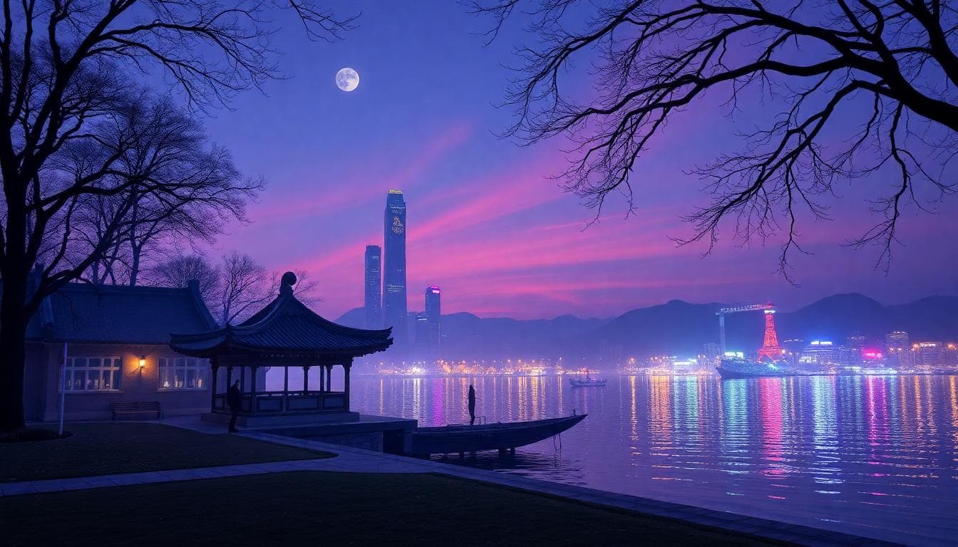 一個年輕人站在陽光普照的公園裡，計劃著一趟小旅行，手裡拿著地圖，表情興奮而放鬆，周圍有綠樹和遠方山景，背景有柔和的藍天和雲朵，傳達應用占星洞見到日常生活的自由與樂觀氛圍。風格：寫實，自然光線，溫暖色調。無文字。