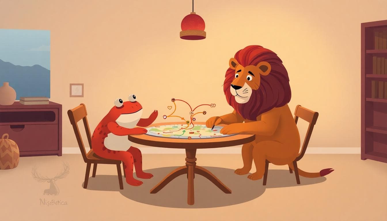 共同目標與價值觀對齊的象徵性圖景