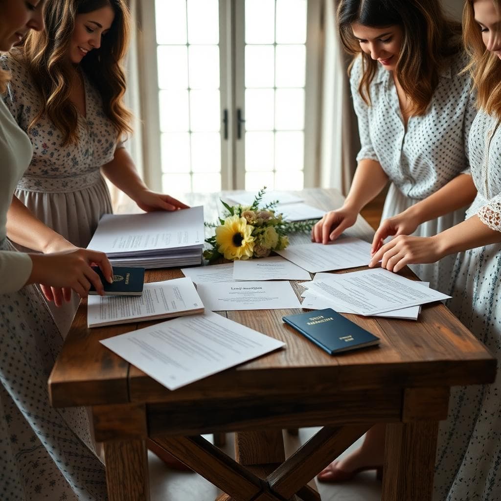 Dossier express pour mariage in extremis: pièces d’identité, actes de naissance et certificat médical
