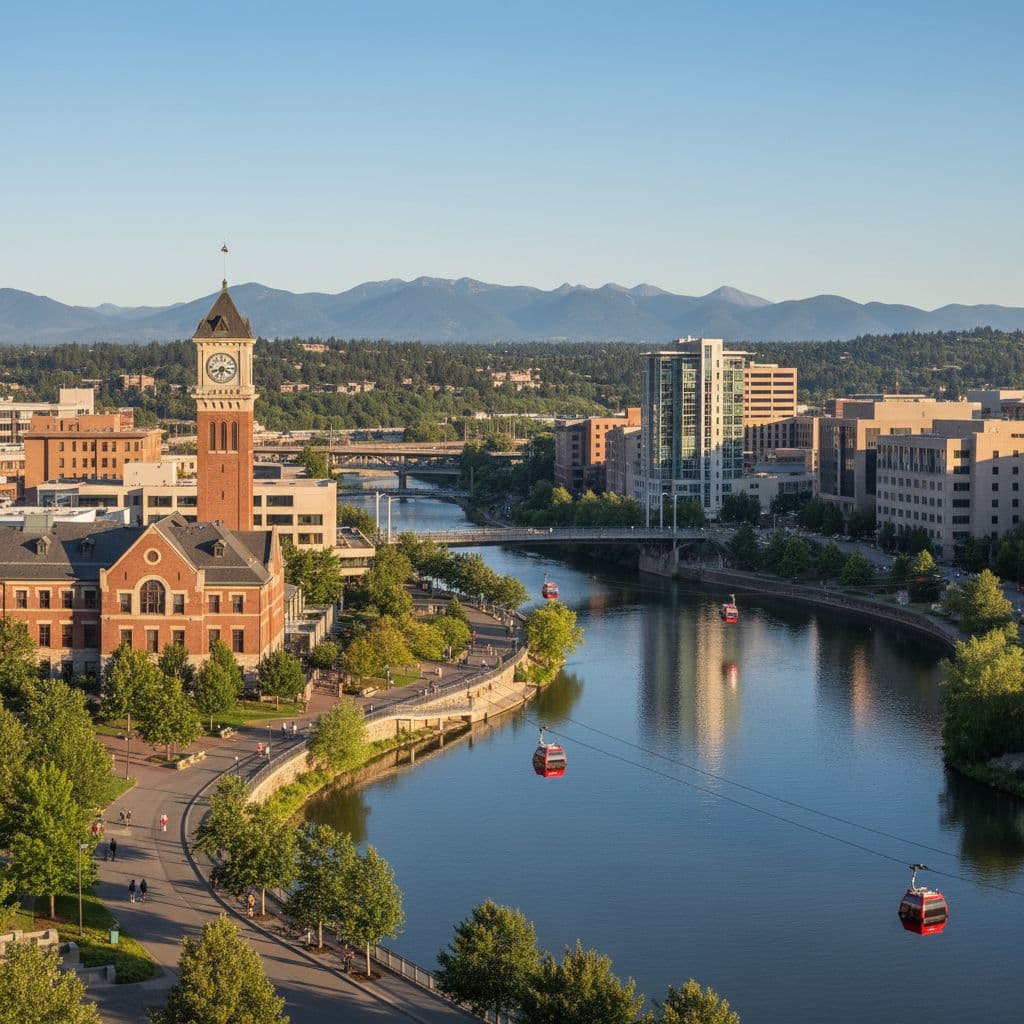 Downtown Spokane Riverfront Park vista