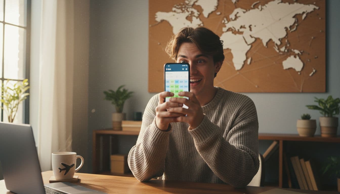 Traveler checking phone