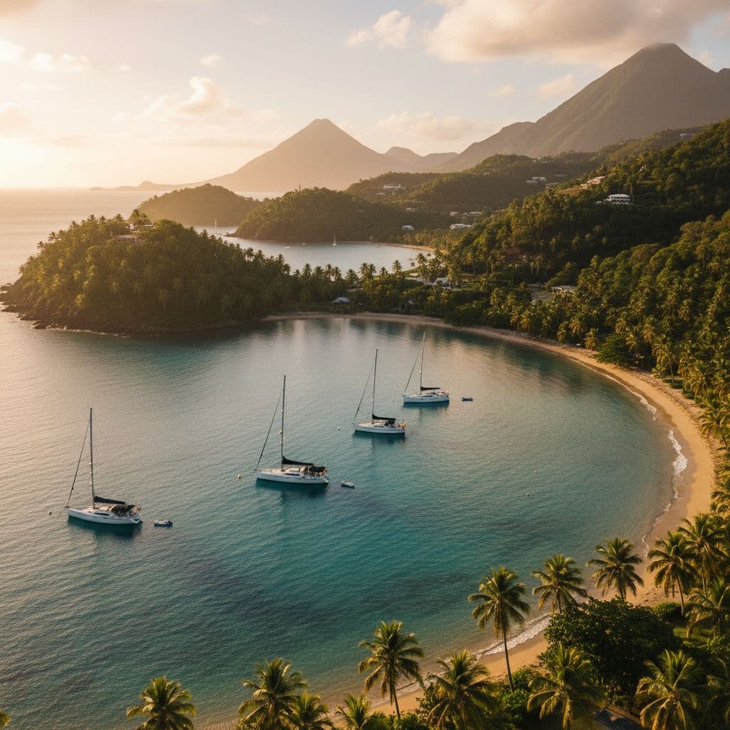 Marigot Bay tropical vista