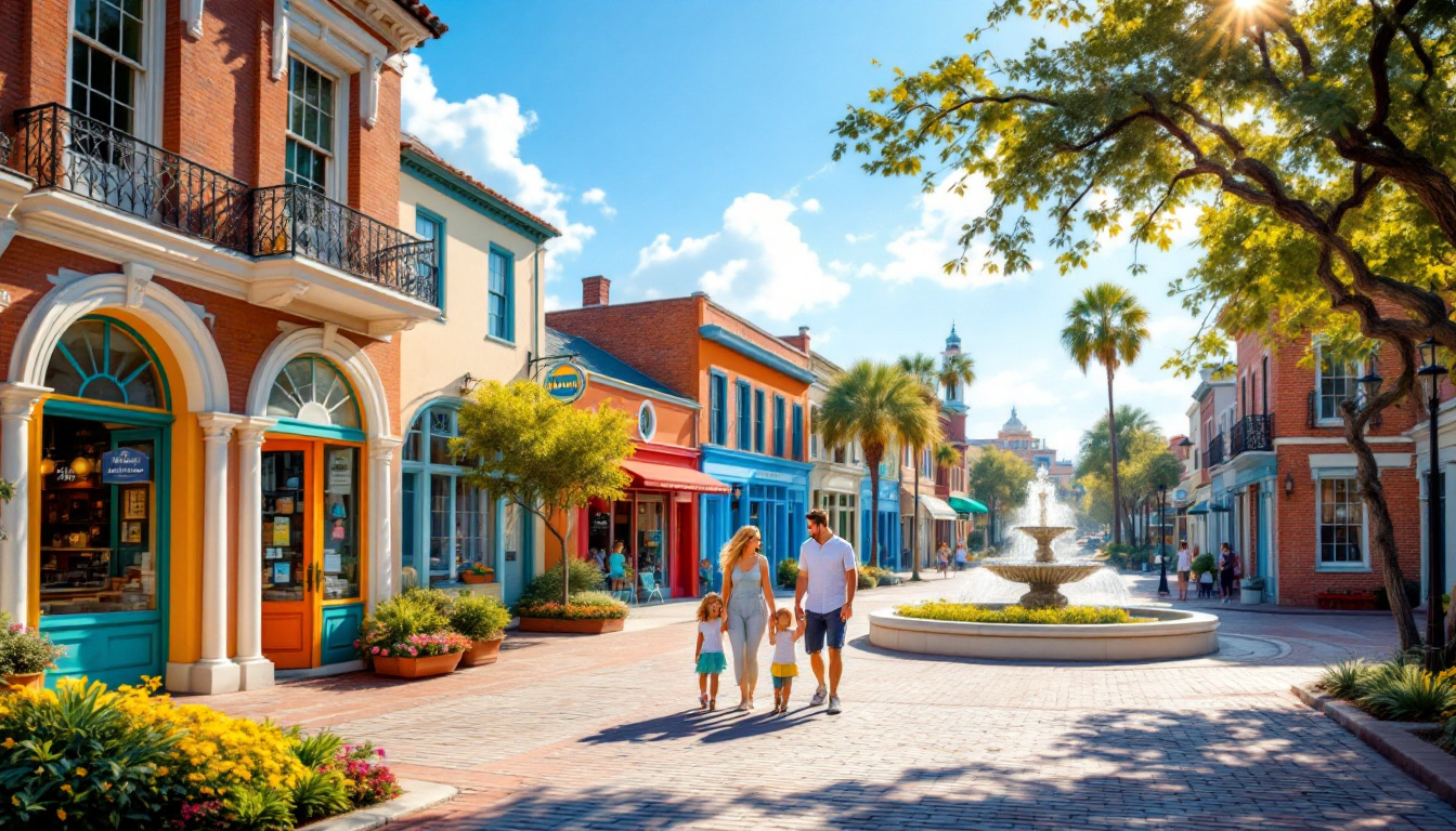 Family strolling through the historic district during an affordable St. Augustine family vacation 2025.