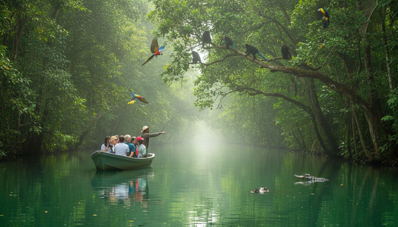 Tortuguero canal wildlife tour