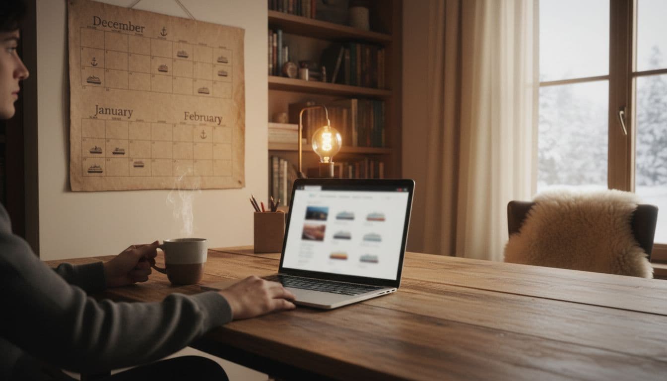 Person booking cruise during wave season