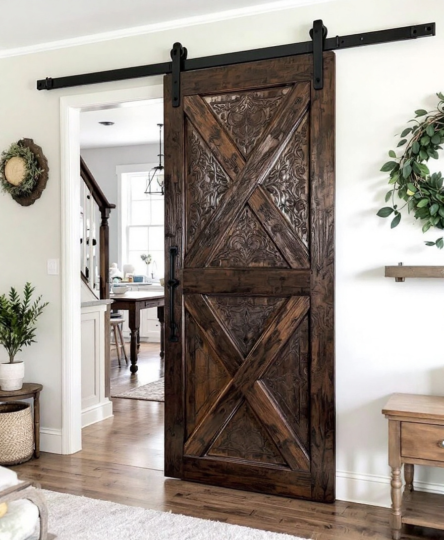 Textured Barn Door idea
