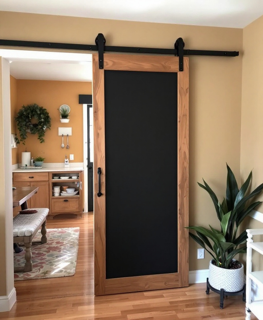 Chalkboard Barn Door