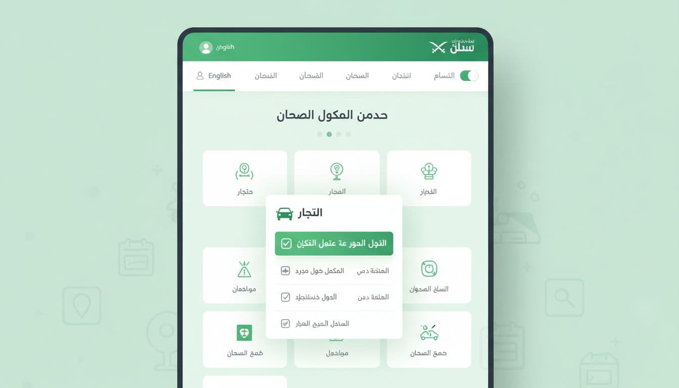 قائمة خدمات المرور في أبشر مع خيار تجديد رخصة القيادة