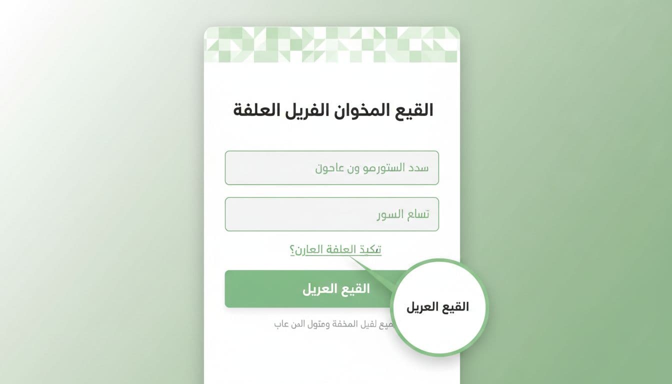شاشة توضيحية للدخول إلى منصة مشابهة لأبشر واختيار خدمات التأشيرات
