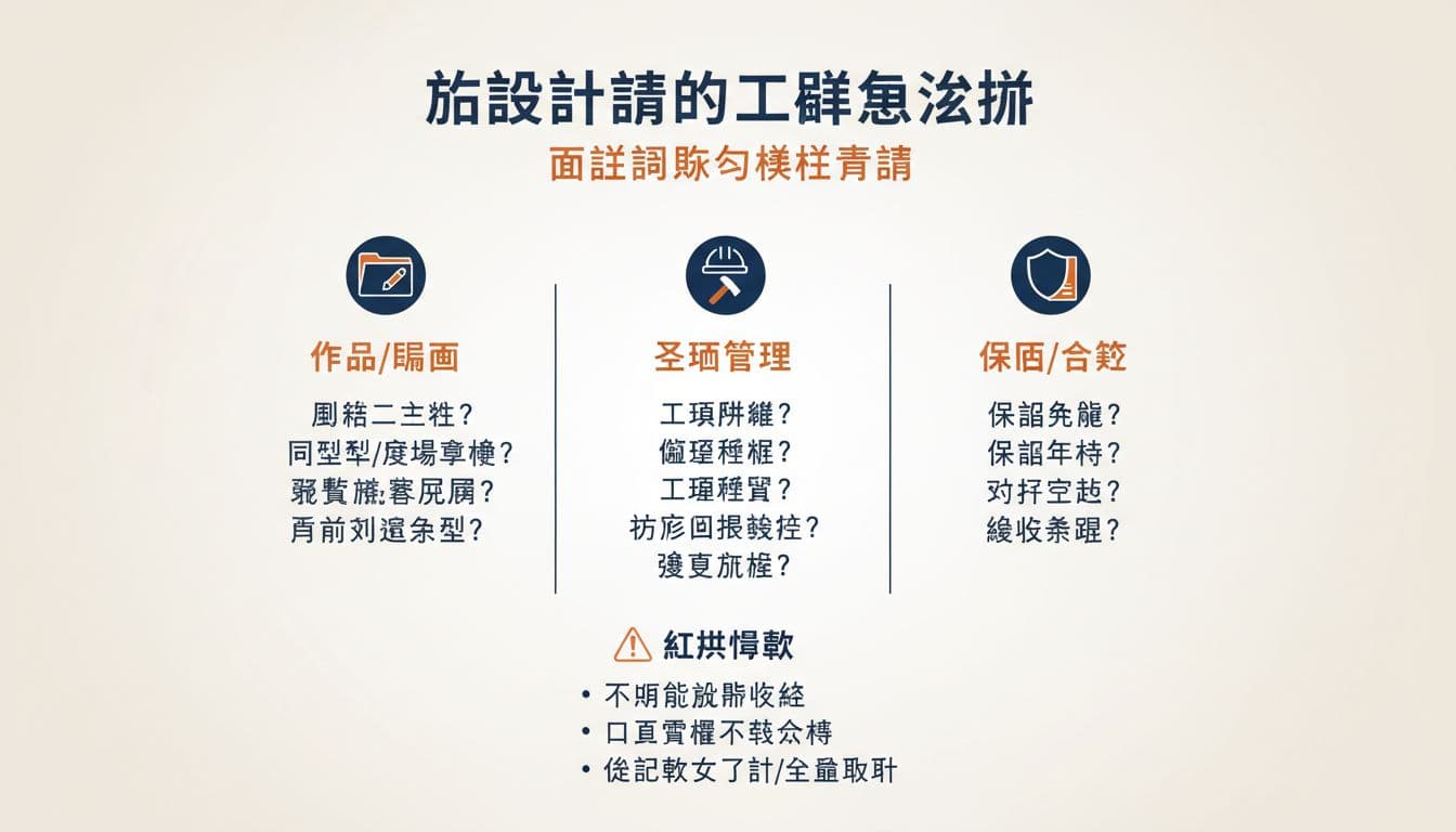 找設計師或工班怎麼挑,從作品、現場管理到保固的實用面試題庫 找設計師或工班怎麼挑,從作品、現場管理到保固的實用面試題庫
