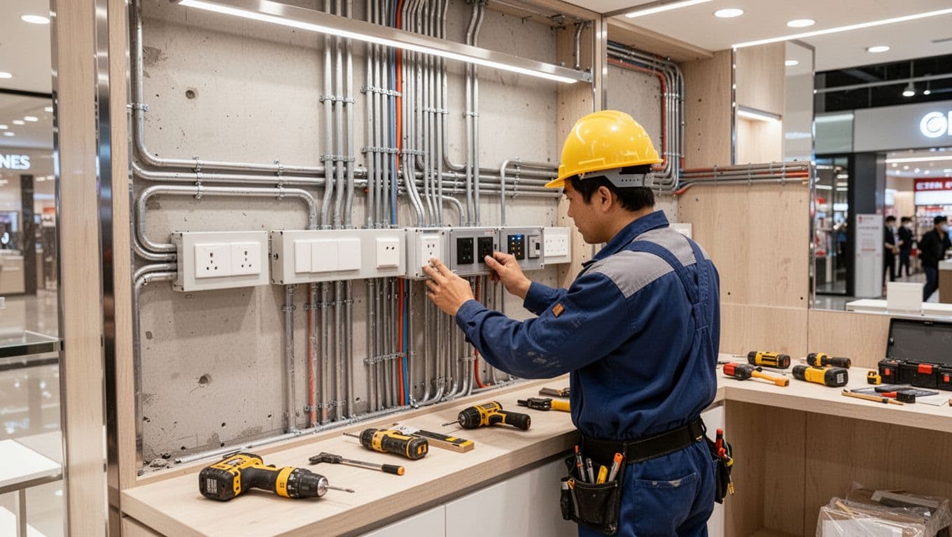 百貨進櫃撤櫃急件不求人:百貨專櫃水電規範與趕工攻略 百貨進櫃撤櫃急件不求人:百貨專櫃水電規範與趕工攻略