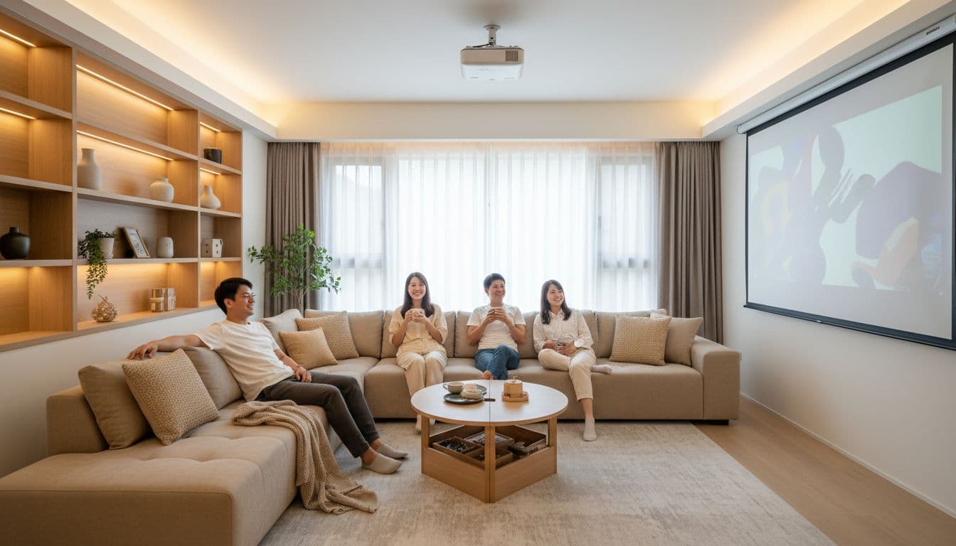 多功能客廳空間轉換設計