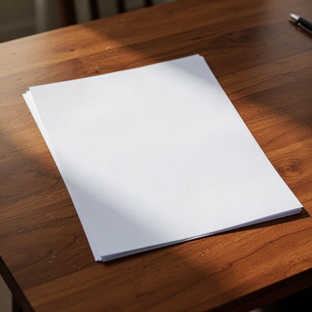 A close-up view of a professional construction contract document resting on a wooden table.