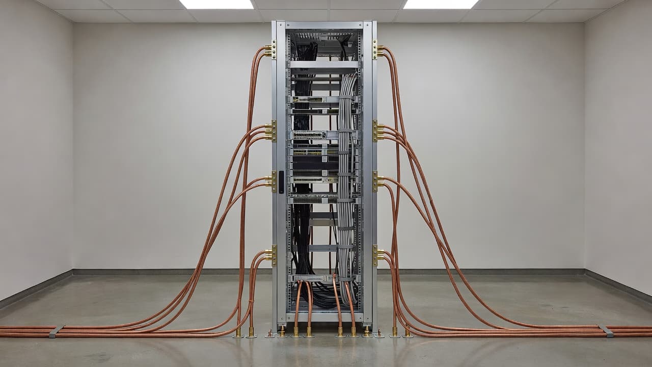 辦公室機櫃接地怎麼做, PDU與弱電箱別混接 辦公室機櫃接地怎麼做, PDU與弱電箱別混接