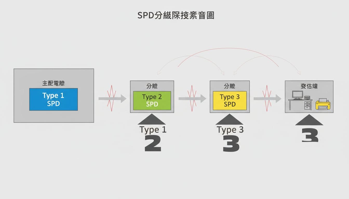 辦公室防雷怎麼做?配電盤SPD選型與安裝重點 辦公室防雷怎麼做?配電盤SPD選型與安裝重點