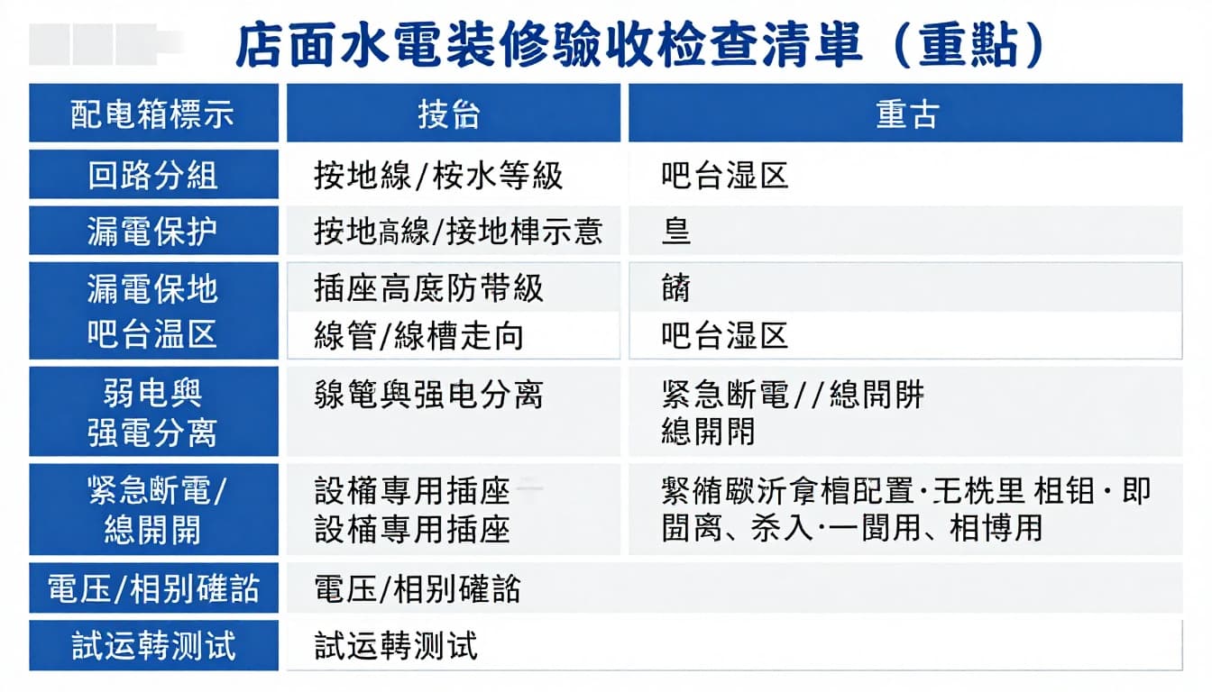 飲料店水電規劃要點,冰箱、封口機等大功率電器迴路怎麼配才安心 飲料店水電規劃要點,冰箱、封口機等大功率電器迴路怎麼配才安心