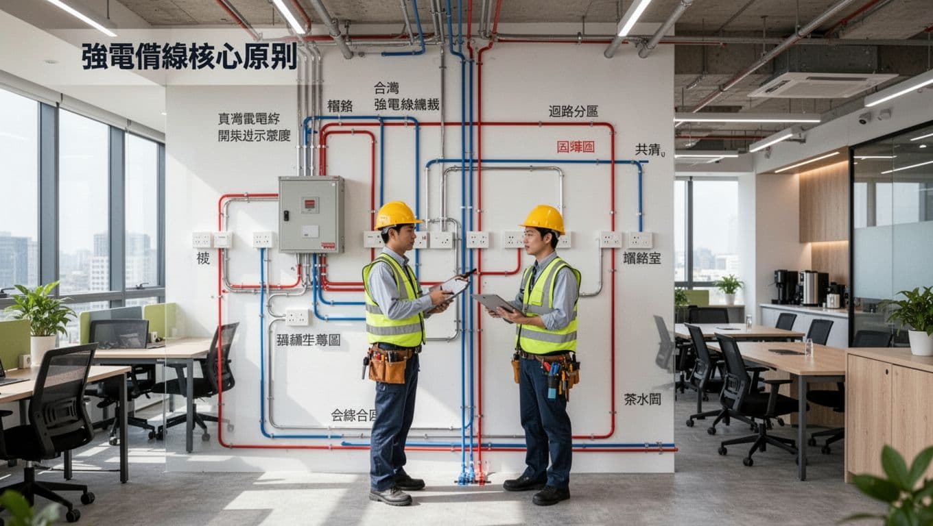 辦公室佈線規劃怎麼做,數位轉型下的強弱電配置重點 辦公室佈線規劃怎麼做,數位轉型下的強弱電配置重點
