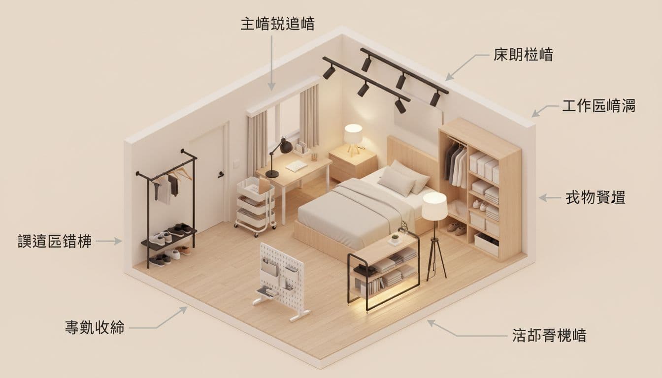 租屋族想微裝修,免破壞牆面也能做的收納與燈光方案 租屋族想微裝修,免破壞牆面也能做的收納與燈光方案