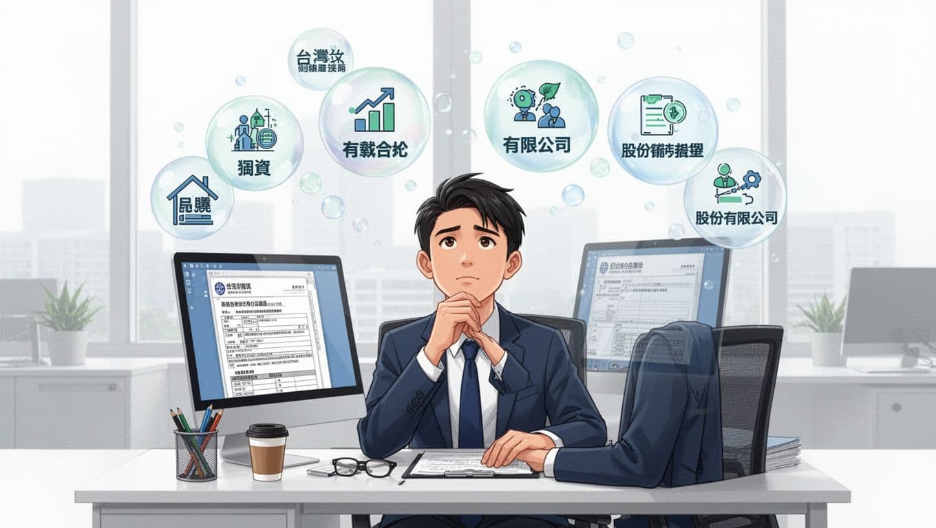 公司設立前的公司組織型態選擇指南,從責任到稅務一次想清楚 公司設立前的公司組織型態選擇指南,從責任到稅務一次想清楚