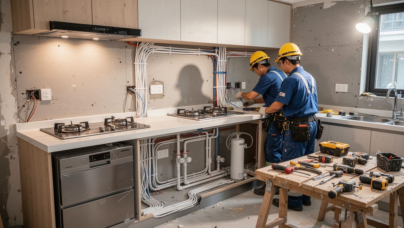 廚房翻新水電指南:IH爐洗碗機與淨水器配置重點 廚房翻新水電指南:IH爐洗碗機與淨水器配置重點