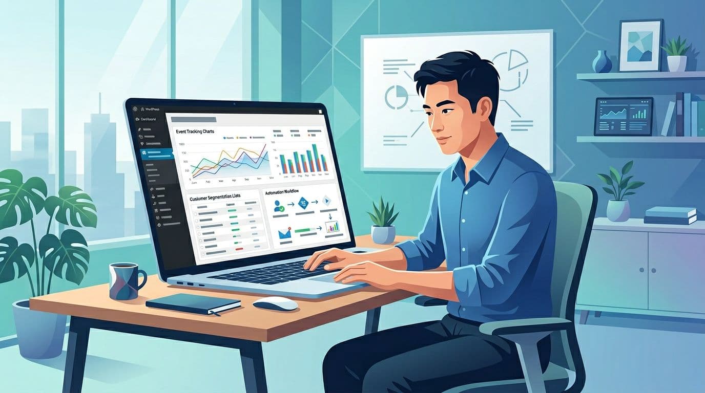 行銷人員使用 WordPress 與 OpenClaw 的工作情境插圖