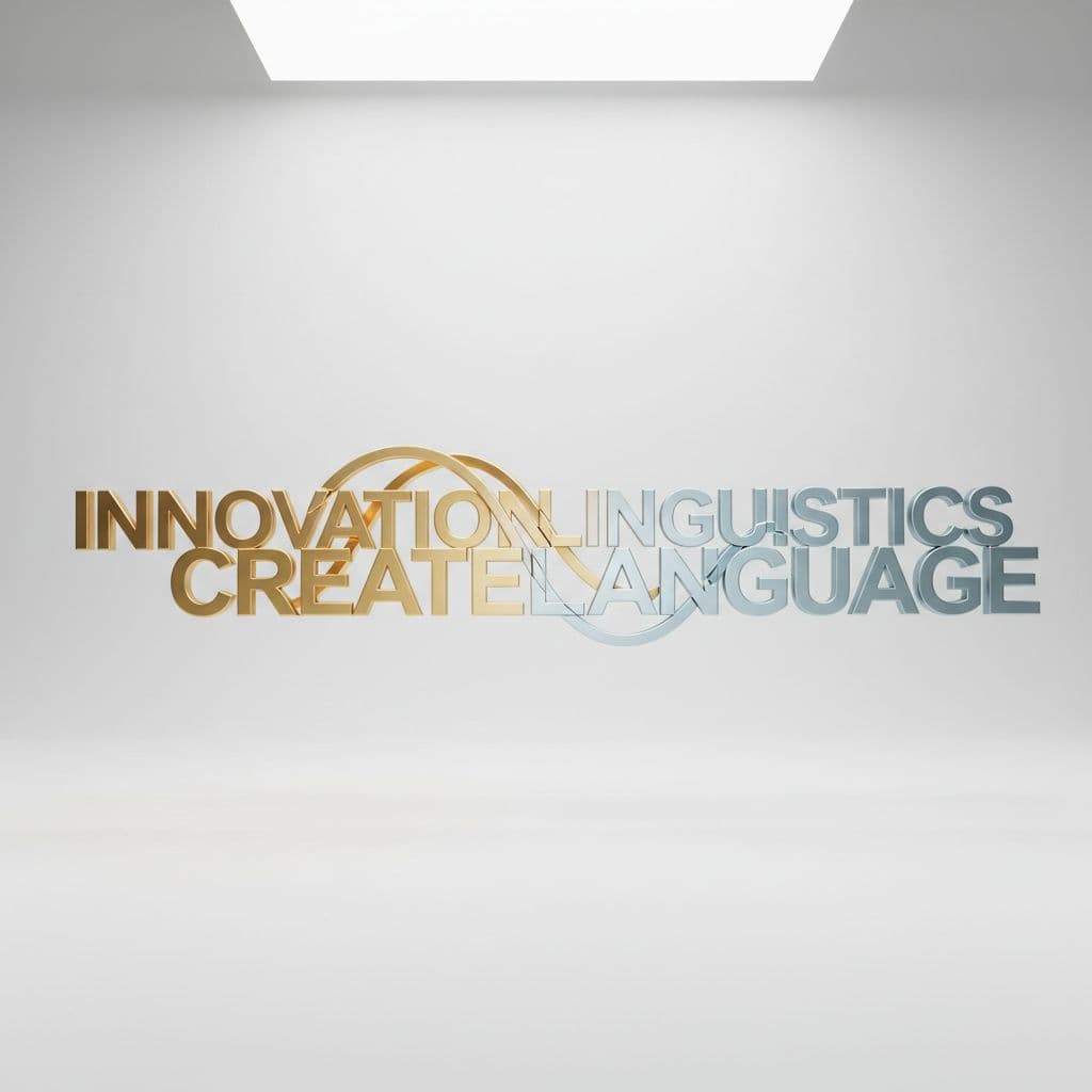 Soft light illuminates disconnected serif letters hovering in mid-air as they gravitate toward one another. These metallic characters merge into a cohesive structure, symbolizing the organic evolution of language and creative expression.