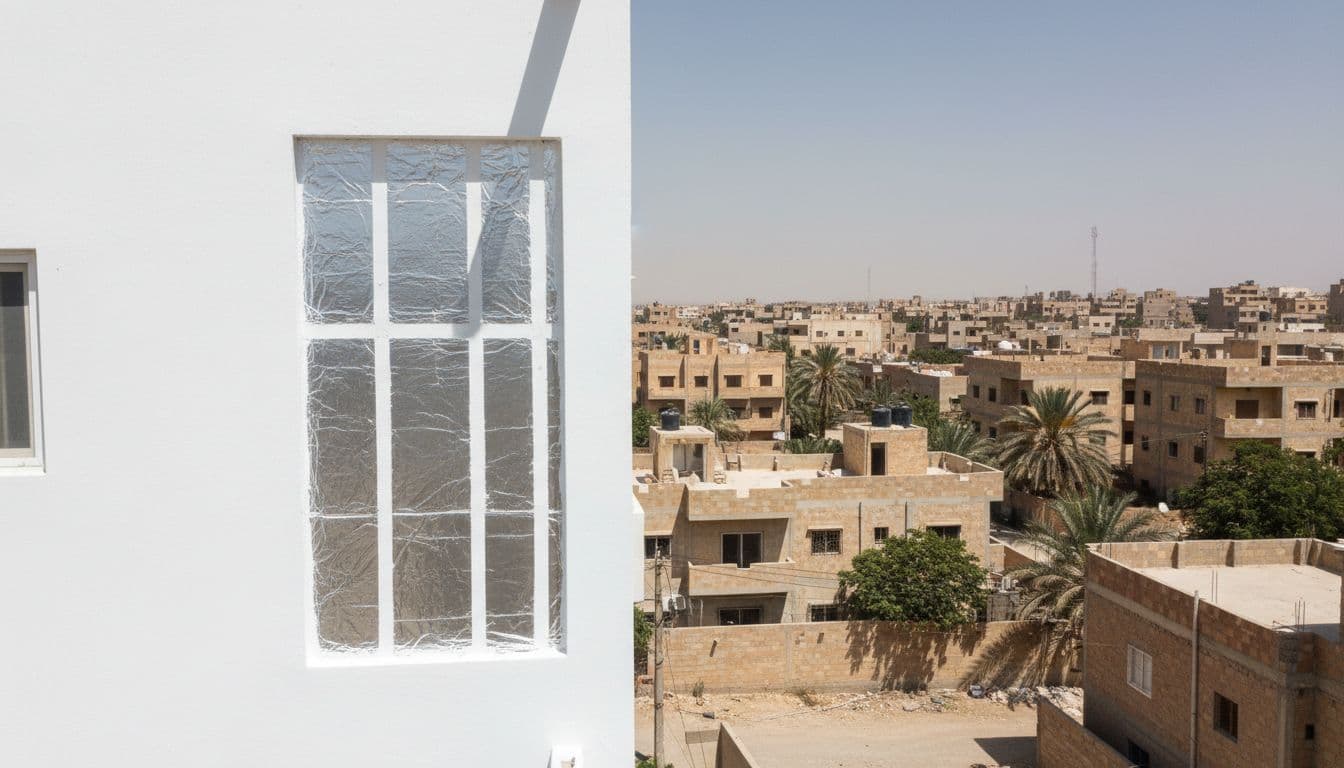 جدران خارجية مطلية بدهان عاكس للحرارة