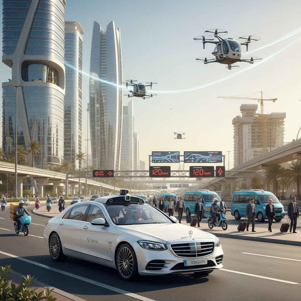 Robots taxis, shared taxis and future transport systems on UAE roads