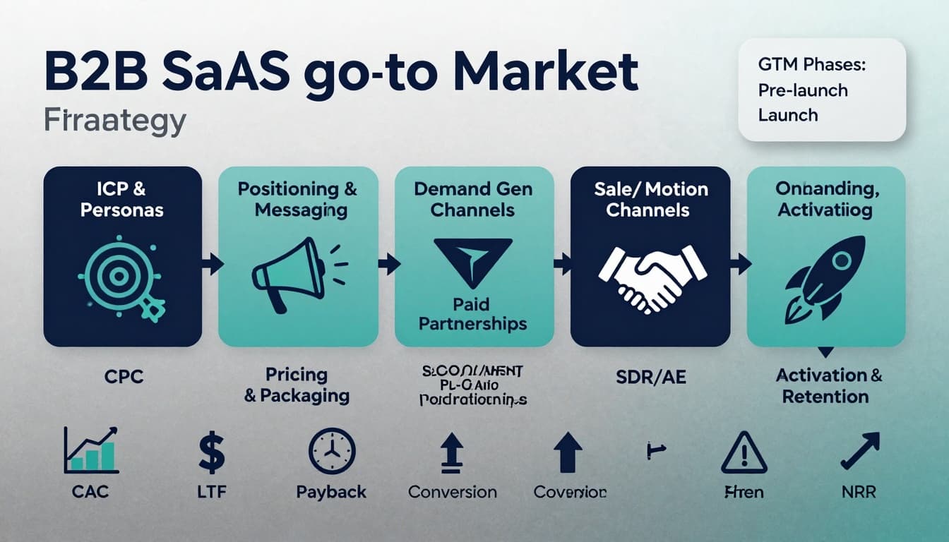 Go to market strategy for SaaS products 2 Descriptive alt text