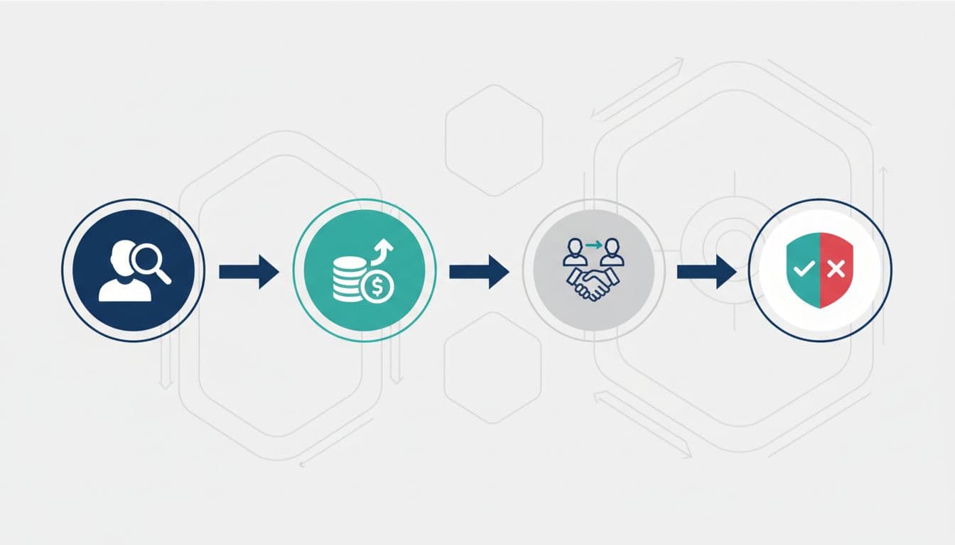 Review steps workflow illustration
