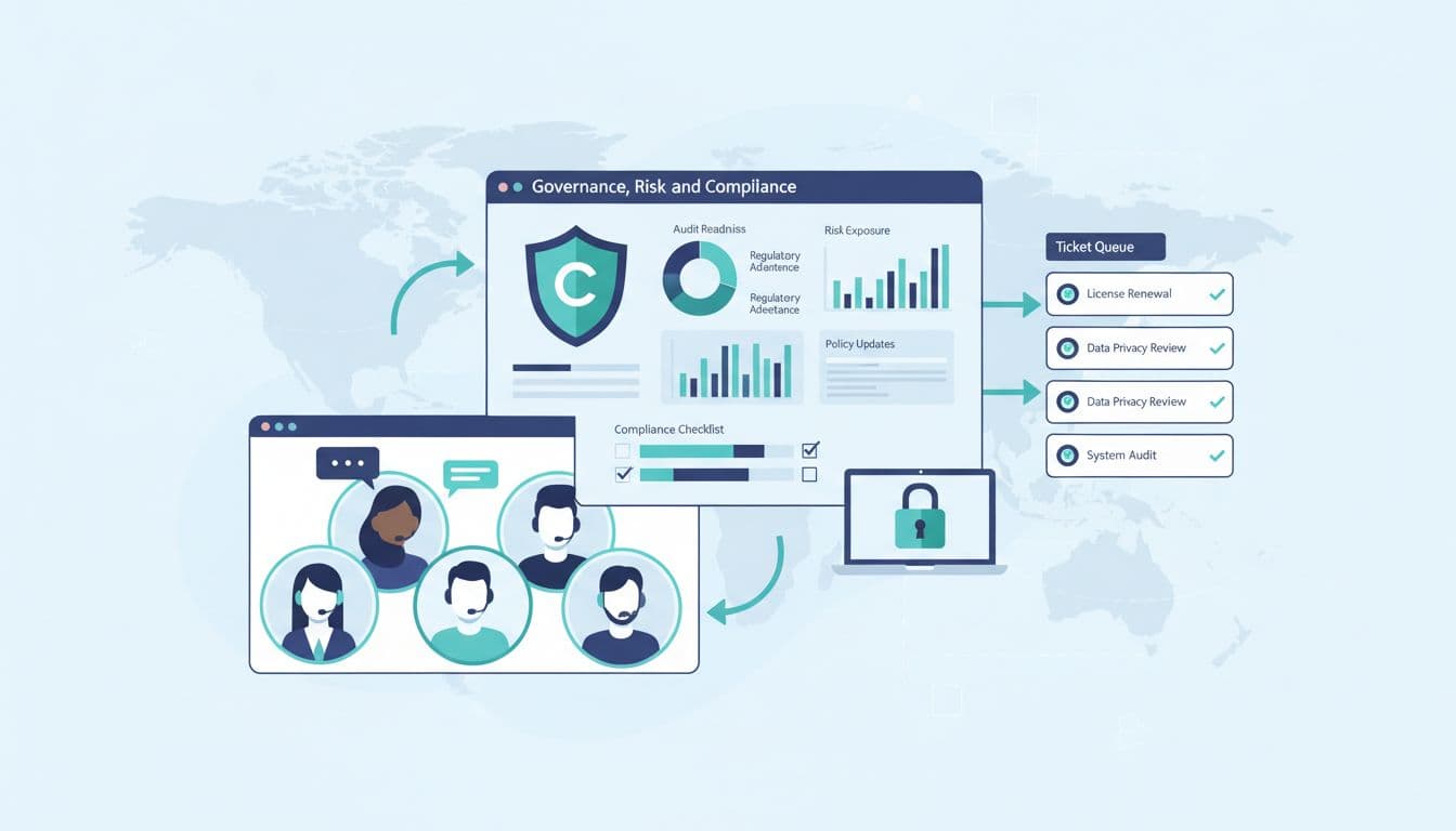 How to build a remote compliance playbook for distributed iGaming teams 3 iGaming compliance playbook illustration showing remote team operations with a shared compliance dashboard and approval workflow