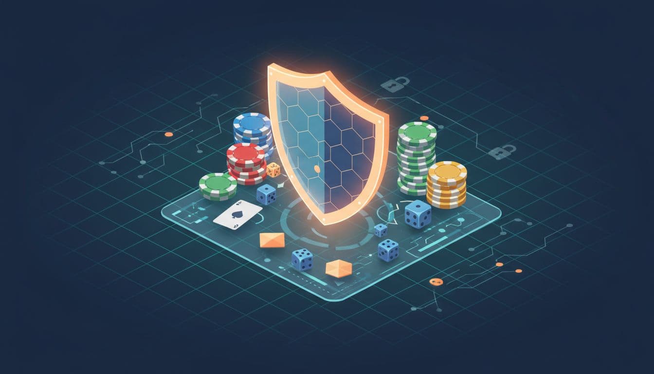 Compliance shield protecting gaming symbols