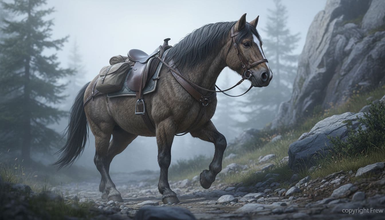 Bardigiano in trekking su sentiero roccioso