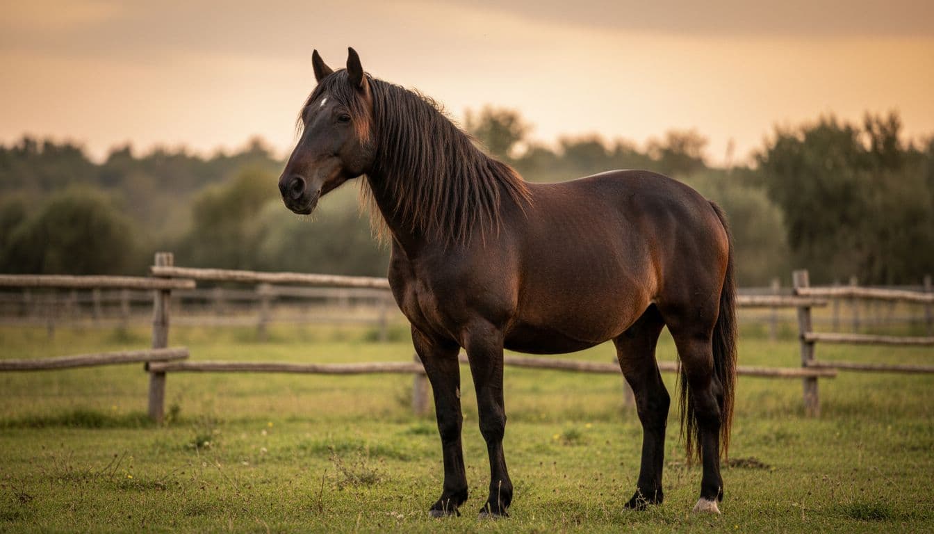 Cavallo Maremmano al pascolo in Maremma