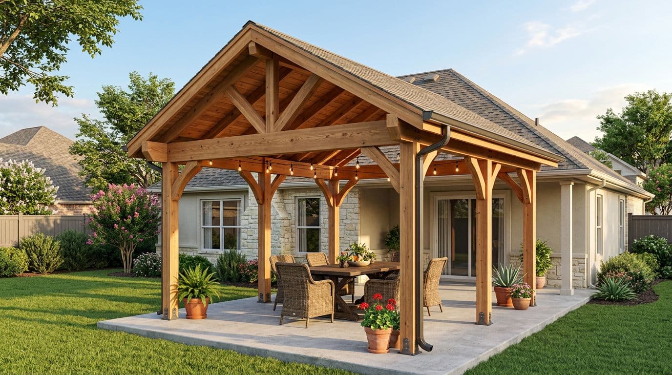 20×20 Cedar Patio Cover